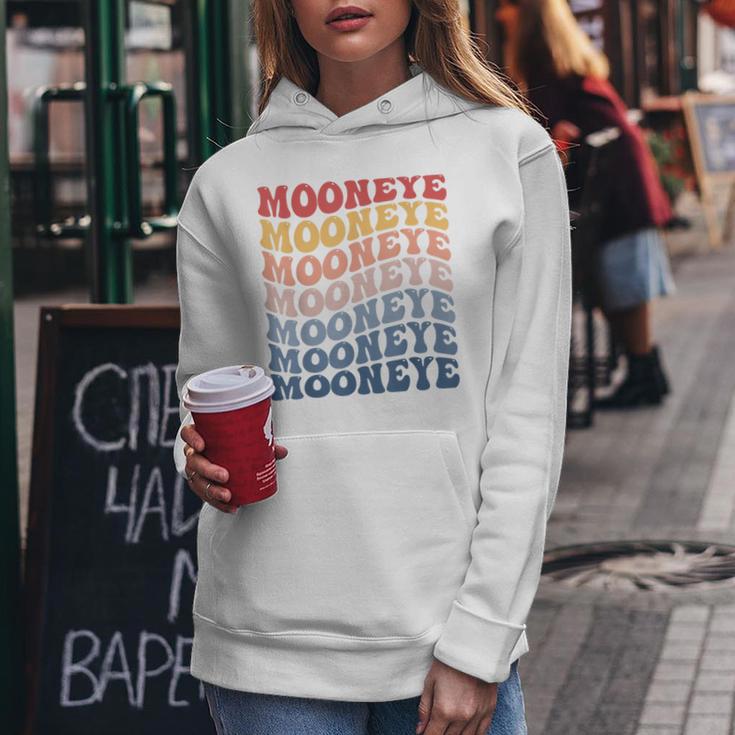Mooneye Groovy レトロフィッシュ レディースパーカー 面白い贈り物