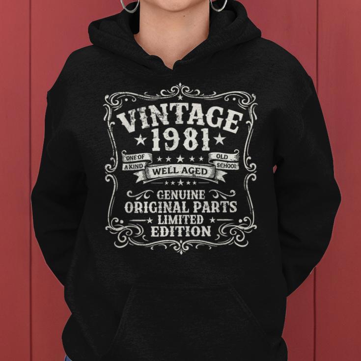 45歳 誕生日 男性女性intage 1981年1981年生まれ レトロデザインブランド レディースパーカー