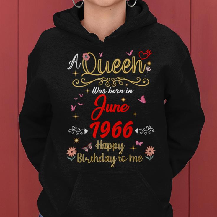 6月の誕生日 クイーン 1966年6月より6月の女の子 長袖tシャツ レディースパーカー