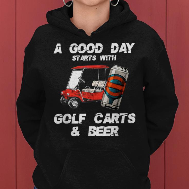 A Good Daytarts With Golf Carts And Beer 面白いゴルフ レディースパーカー