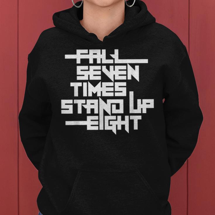 Falleven Timestand Up Eight インスピレーションスローガン レディースパーカー