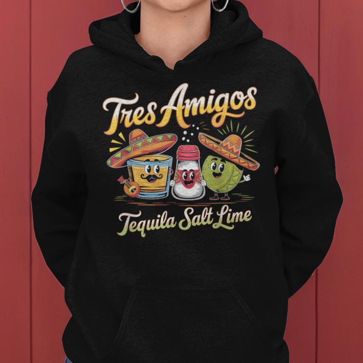 Drinking 3 Tres Amigos Tequila ソルト ライム シンコ・デ・マヨ レディースパーカー