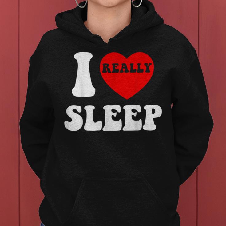 I Loveleep Heart Naps Lazy Relaxing For Men レディースパーカー