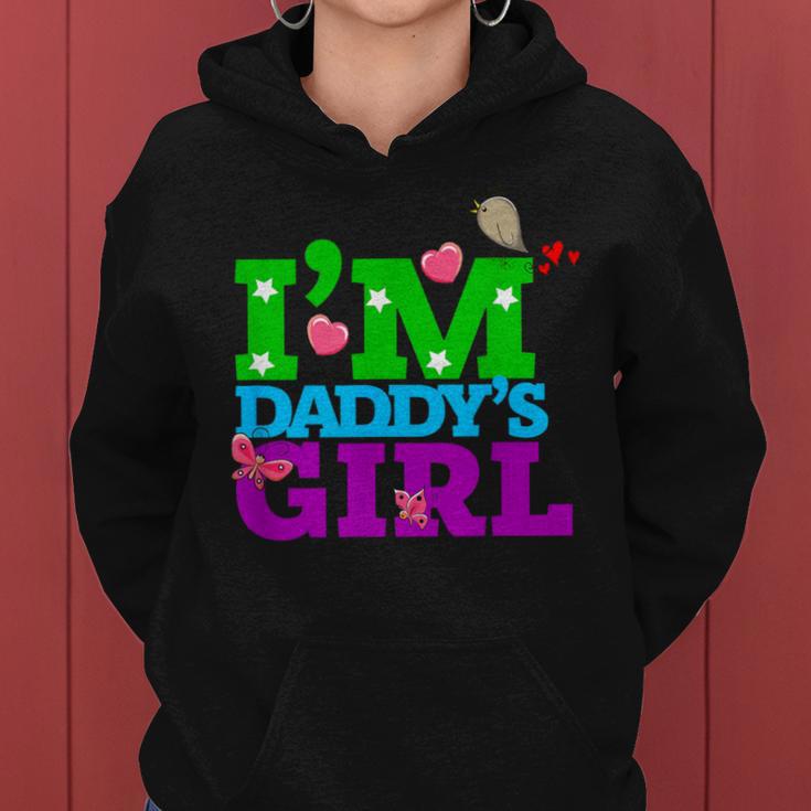 I'm Daddy's Girl I Love You Dad Daddy Daughter レディースパーカー