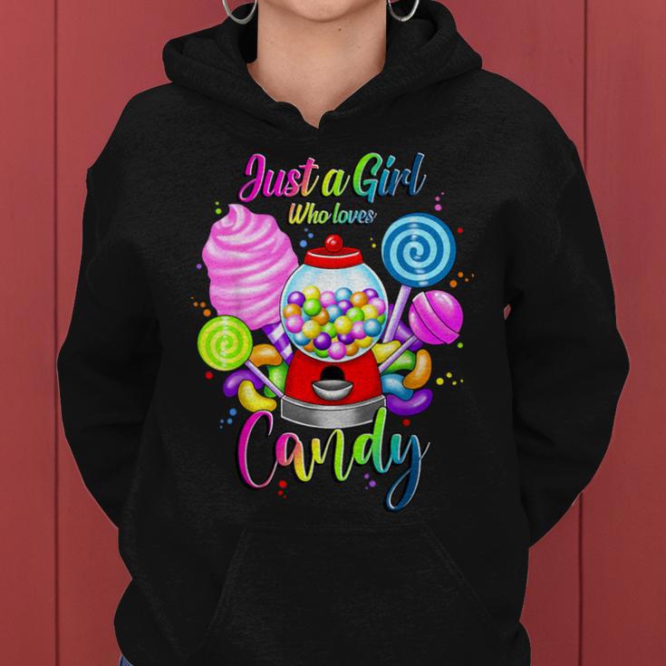 Just A Girl Who Loves Candy、レインボースイーツテスターギフト レディースパーカー