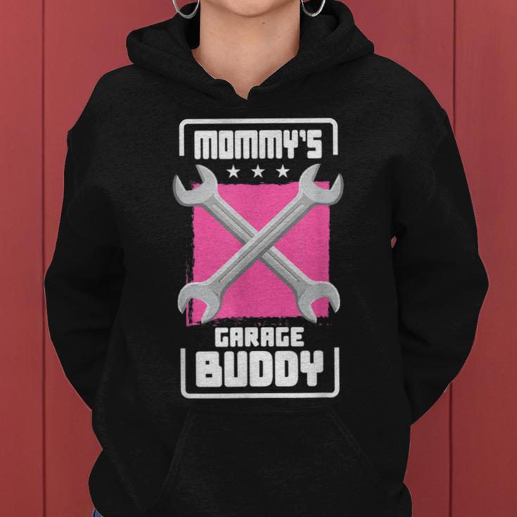 Mommy Garage Buddy 車愛好家 メカニック 自動車修理 レディースパーカー