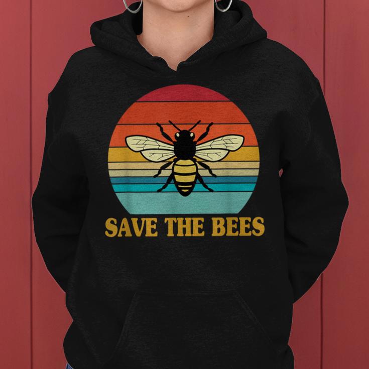 Save The Bees レトロスタイル 気候変動ave The Queen レディースパーカー