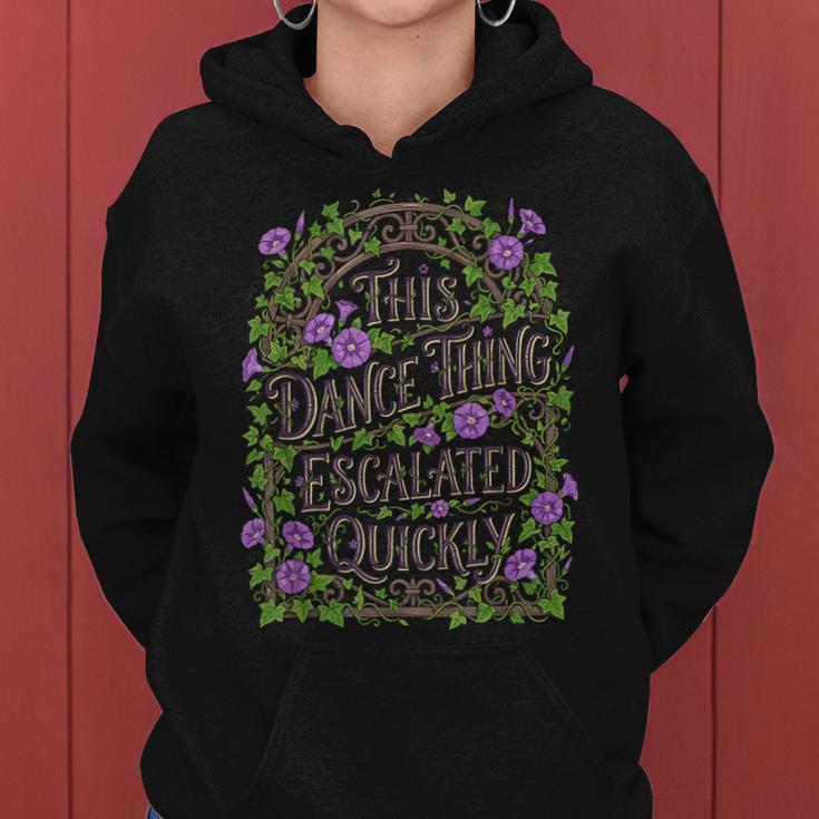 This Dance Thing Escalated Quick Flowers Floral レディースパーカー