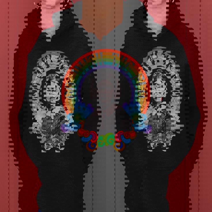 フローレンス・ナイチンゲール Groovy Nurse Go With Flo レトロレインボー レディースパーカー