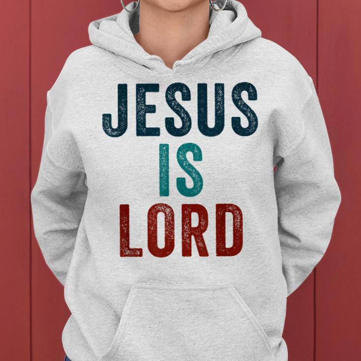 Jesus Is Lord – Christian Faithintage Born-Again Graphic レディースパーカー