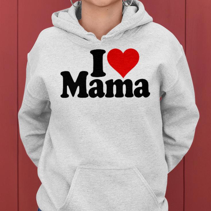 I Love Heart Mama Mother's Day Mommy Mother。 レディースパーカー