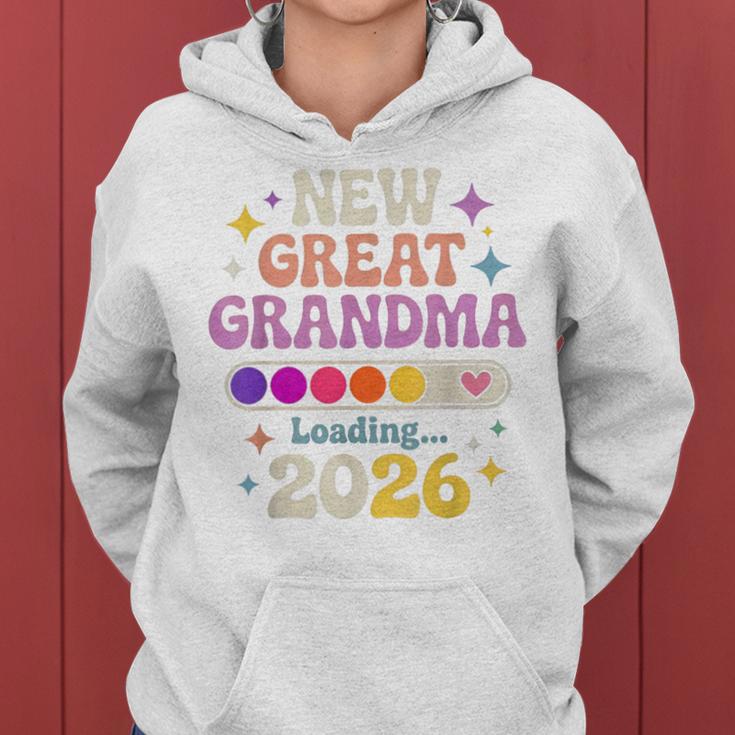 New Great Grandma Loading 2026 レトロ 妊娠 レディースパーカー