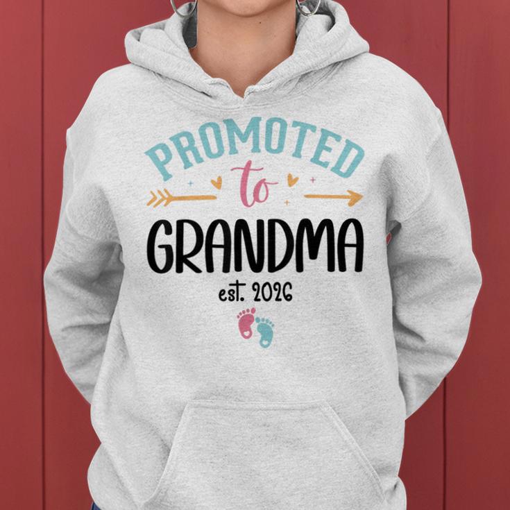 Promoted To Grandma Est 2026 Nana First Time Grandmother '26 レディースパーカー