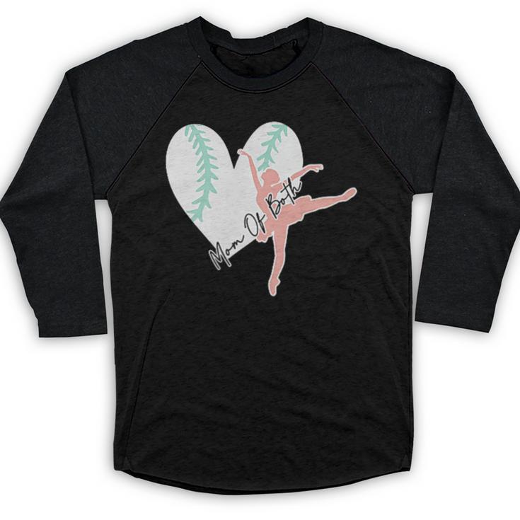 2 Sided Sorry Can't Dance Baseball Bye Mom Of Both Baseball Raglan Shirt