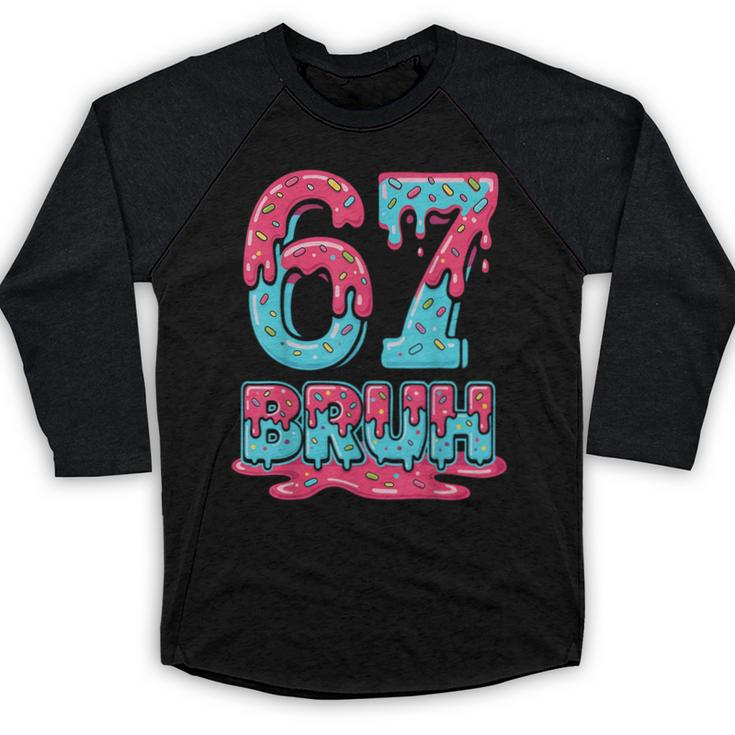 67 Ice Cream Drip Baseball For Men Women Kids Baseball Raglan Shirt