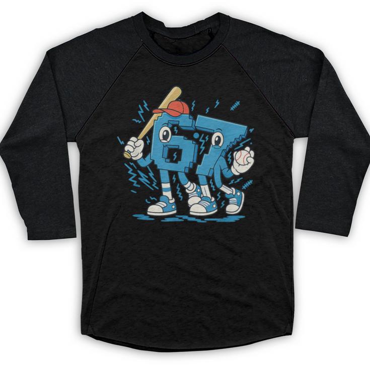 67 Six Seven 6-7 Italian Brainrot Kids Baseball Baseball Raglan Shirt
