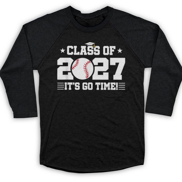 Back To School 2027 Baseball 2027 Graduation Class Of 2027 Baseball Raglan Shirt