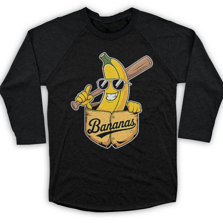 Banana Baseball Fruit Baseball Raglan Shirt