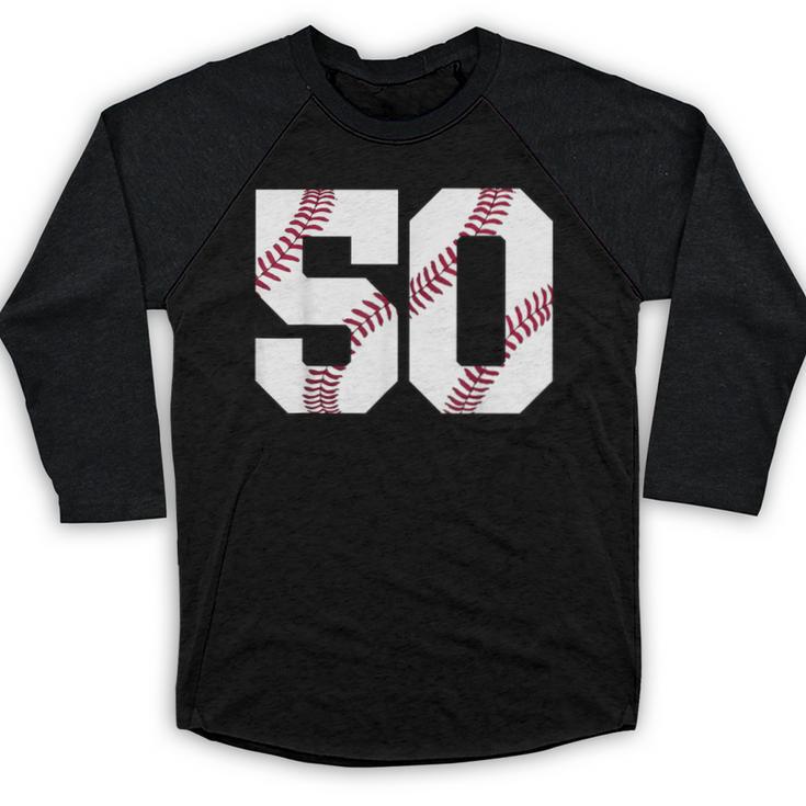 Baseball 1976 50th Birthday Vintage 50 Years Old Retro Baseball Raglan Shirt