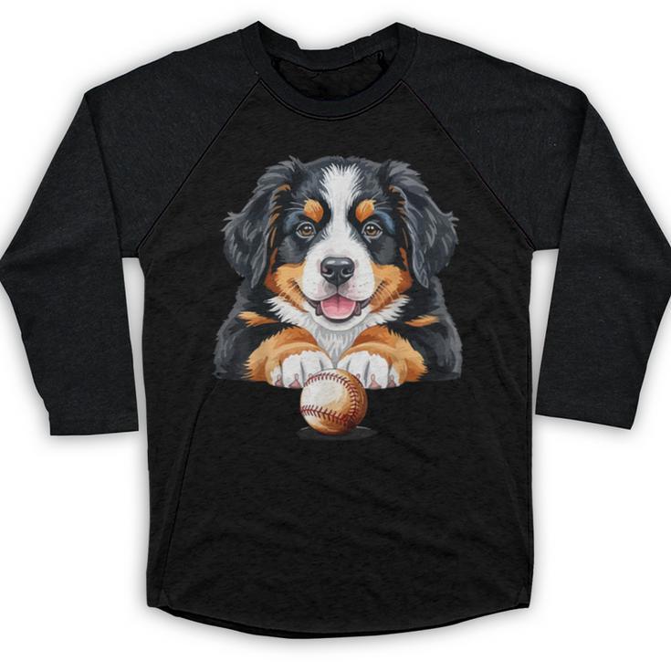 Baseball Dog Men & Women Baseball Raglan Shirt