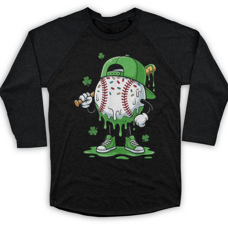 Baseball Drip For Boys Ice Cream Drip Baseball Player Baseball Raglan Shirt