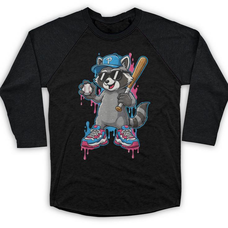 Baseball Ice Cream Drip For Boys And Girls Batter Game Day Baseball Raglan Shirt
