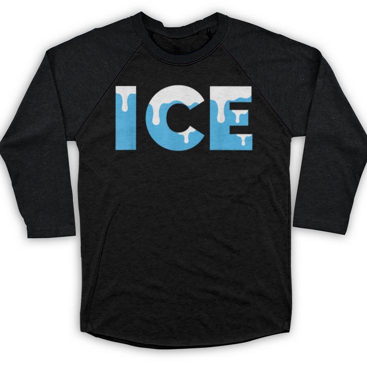 Baseball ICE Ice Cream Drip Baseball Drip Baseball Baseball Raglan Shirt