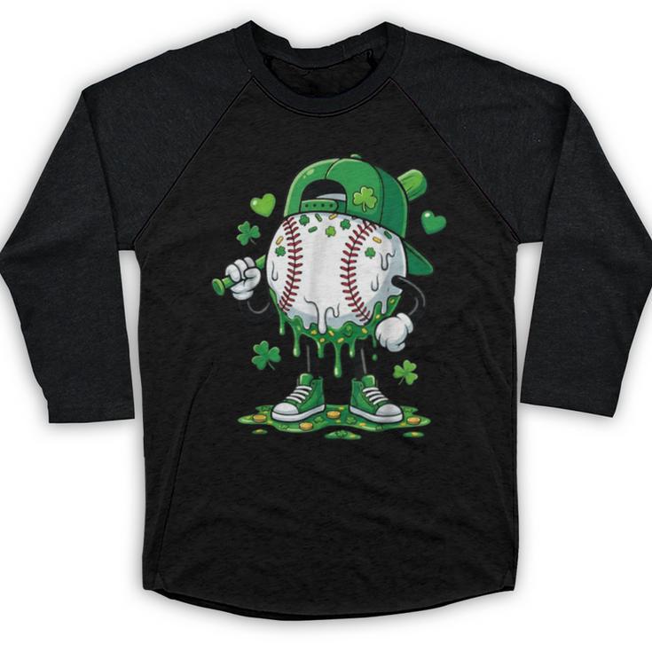 Baseball Icecream Apparel Youth Boy St Patrick's Day Baseball Raglan Shirt