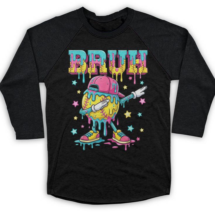 Baseball Life Style Apparel Youth Drip Baseball Boys Kid Baseball Raglan Shirt
