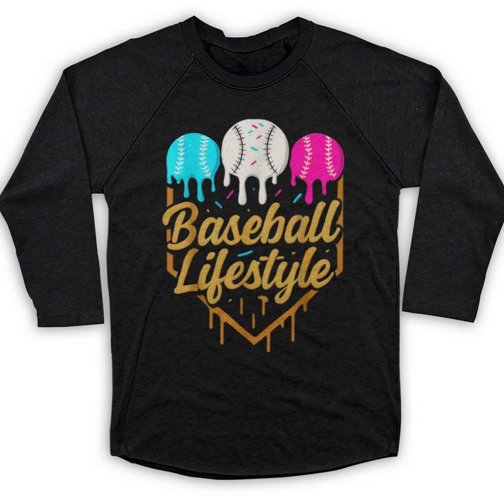 Baseball Lifestyle Baseball Drip Icecream Baseball Raglan Shirt