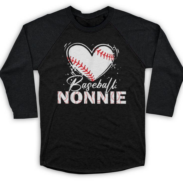 Baseball Nonnie Baseball Heart Baseball Raglan Shirt