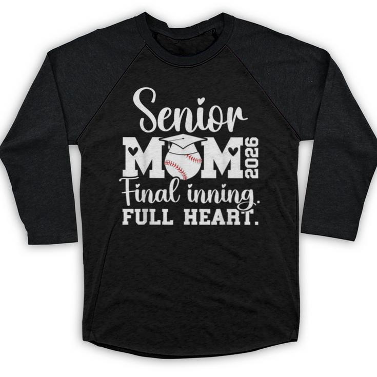 Baseball Senior Mom 2026 Final Inning Baseball Senior Mama Baseball Raglan Shirt