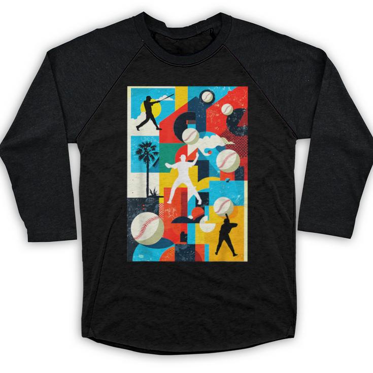 Baseball Strikeout Fastball Strikes Hitter Inning Curveball Baseball Raglan Shirt