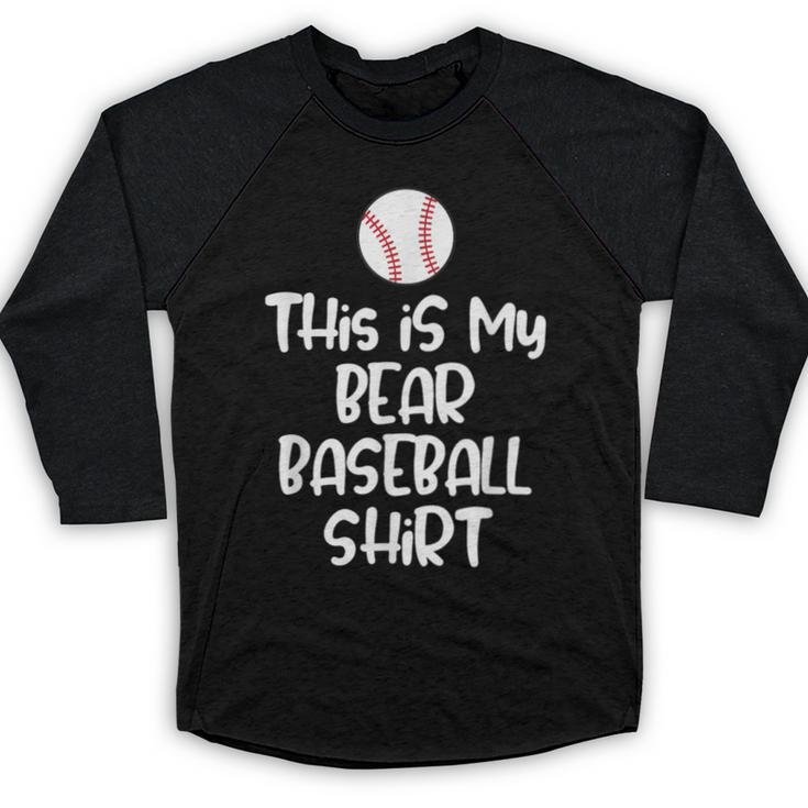 Bear Baseball Shirt For Players Fans And Moms Baseball Raglan Shirt
