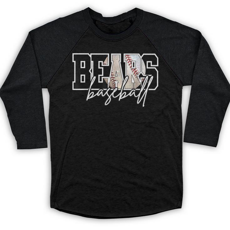 Bears Baseball Mom Game Day School Spirit Bear Pride Baseball Raglan Shirt