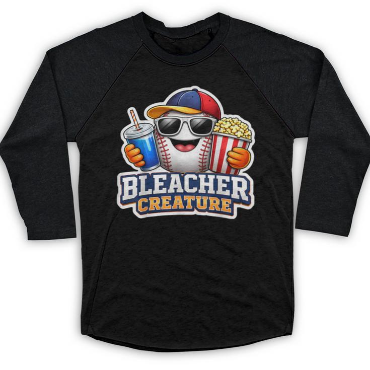 Bleacher Creature Baseball Fan Supporter Game Day Ball Baseball Raglan Shirt