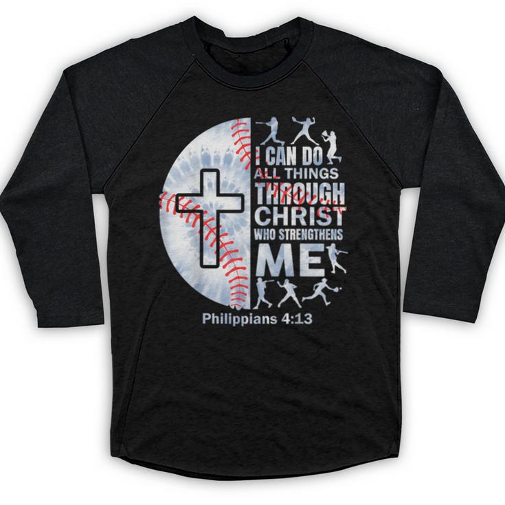 Christian Baseball Men Boy Player Team Religious Philippians Baseball Raglan Shirt