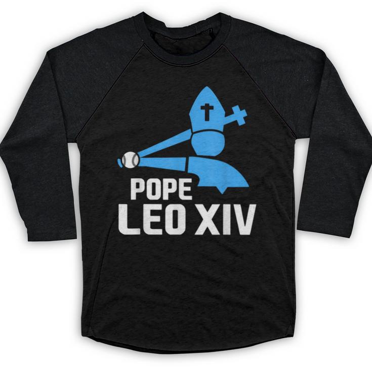 Da Pope Leo XIV Baseball Baseball Raglan Shirt