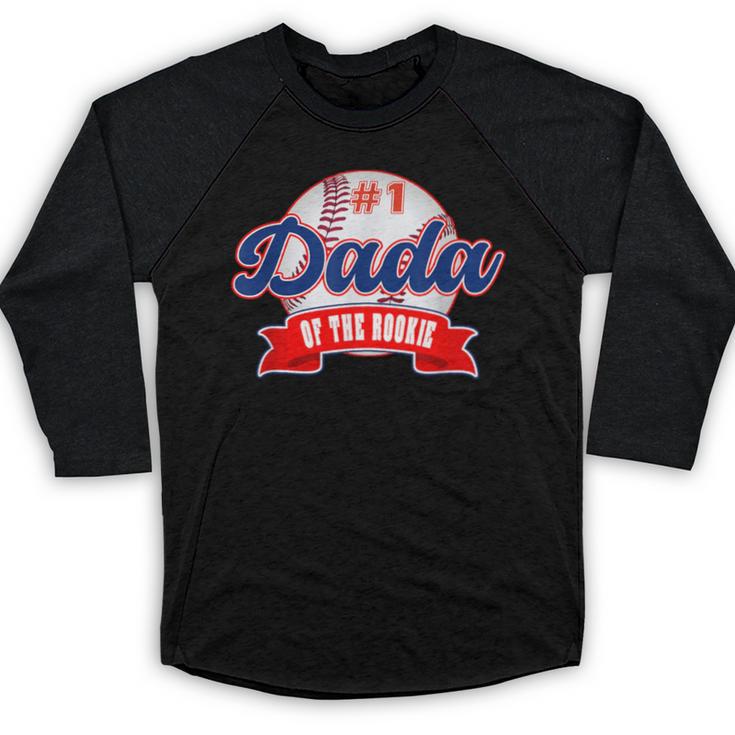 Dada Rookie Of Year 1st Birthday Baseball Theme Matching Baseball Raglan Shirt