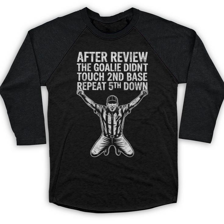 Football Baseball Soccer Referee Joke Tee Football Fan Baseball Raglan Shirt
