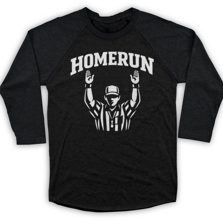 Football Referee Tee Touchdown Baseball Homerun Baseball Raglan Shirt