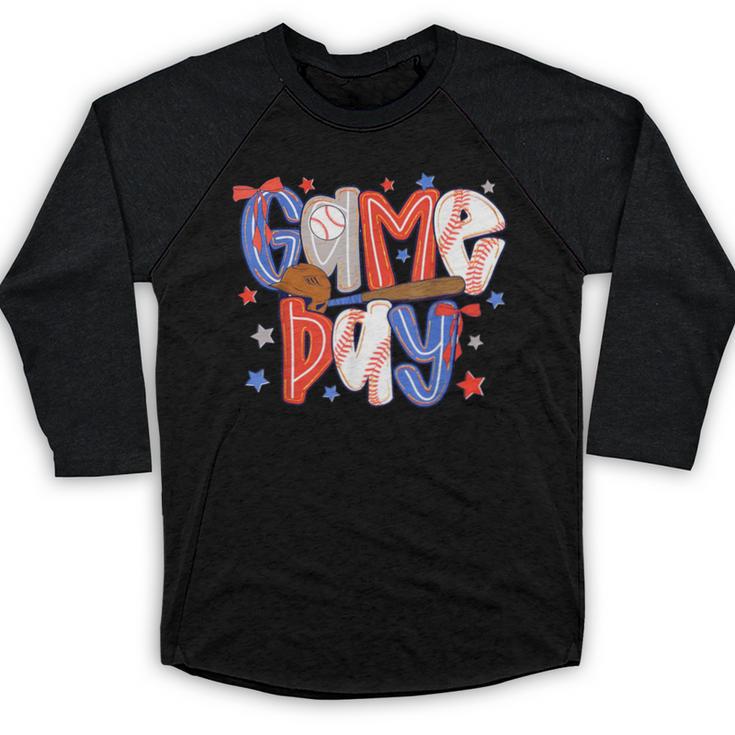 Game Day Baseball Lover Field Day Men Women Kid Baseball Raglan Shirt