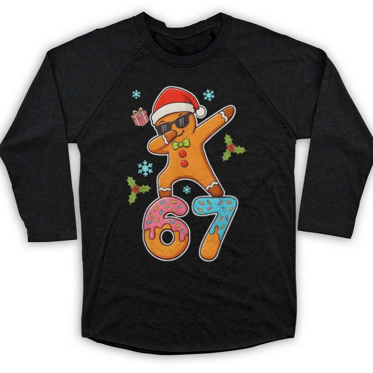 Gingerbread Six Seven 67 Ice Cream Drip Baseball Baseball Raglan Shirt