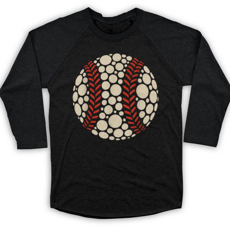 Happy Dot Day Baseball Colorful Polka Dots Boy And Youth Baseball Raglan Shirt