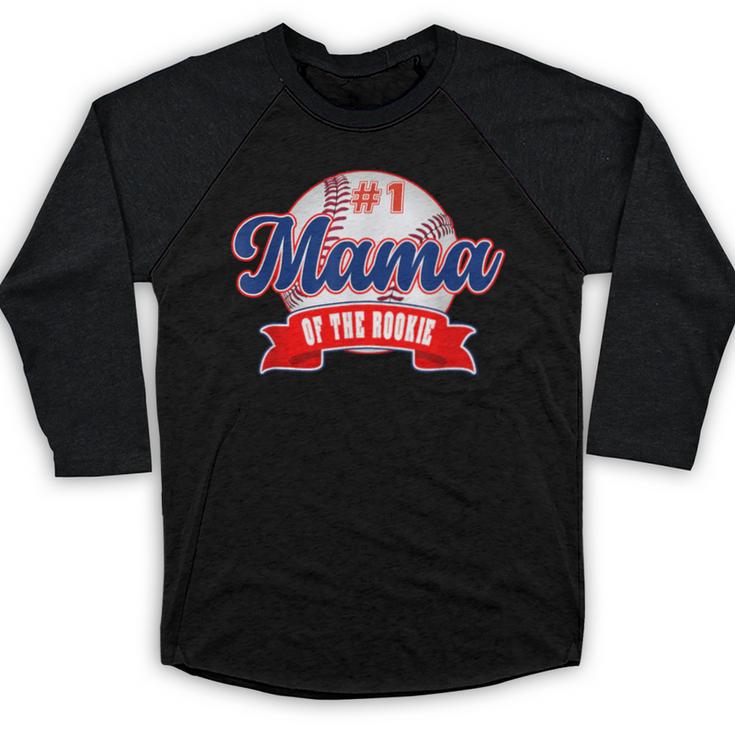 Mama Rookie Of Year 1st Birthday Baseball Theme Matching Baseball Raglan Shirt
