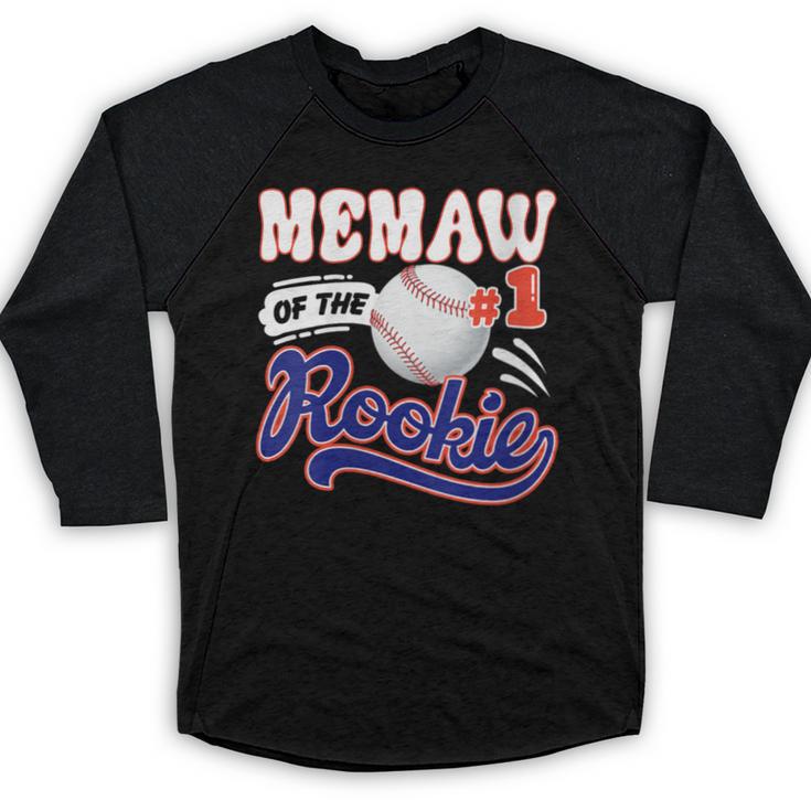 Memaw Rookie Of Year 1st Birthday Baseball Theme Matching Baseball Raglan Shirt