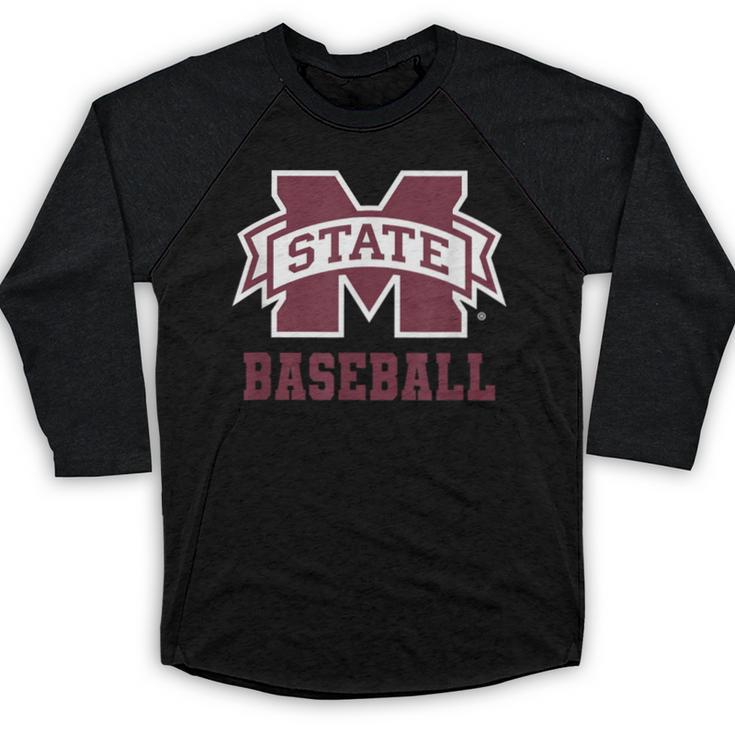 Mississippi State Baseball Bulldogs NCAA MS16 Baseball Raglan Shirt