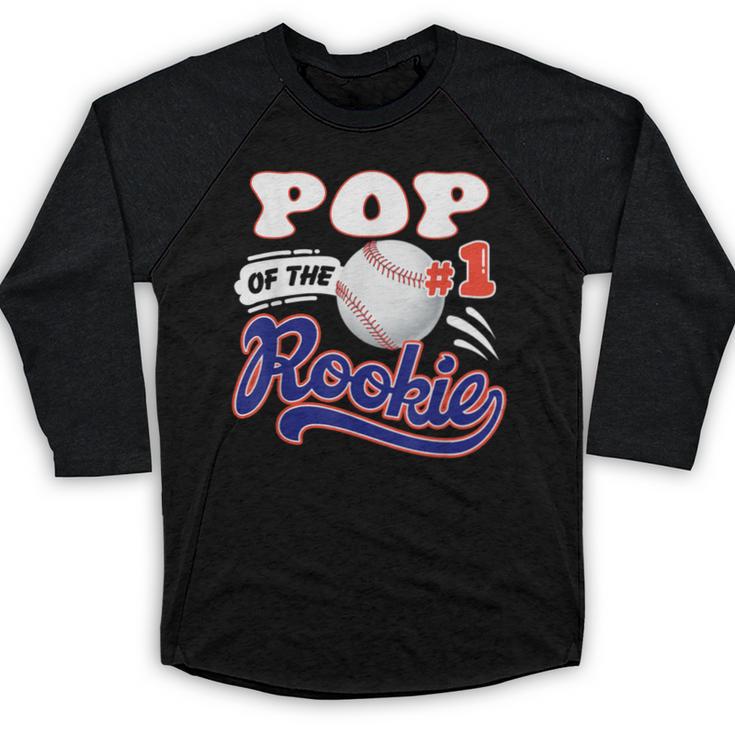 Pop Rookie Of Year 1st Birthday Baseball Theme Matching Baseball Raglan Shirt