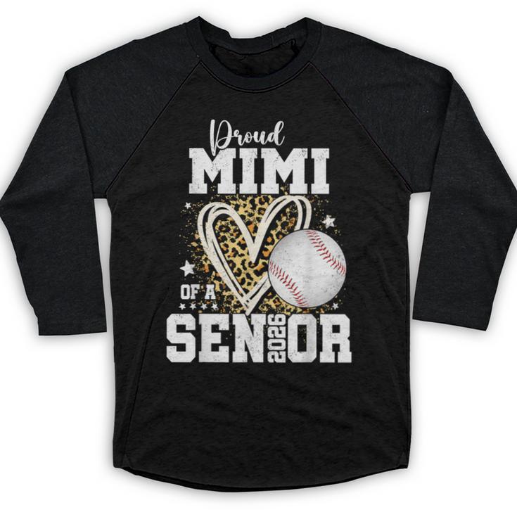 Proud Mimi Of A 2026 Senior Baseball Graduation Leopard Baseball Raglan Shirt