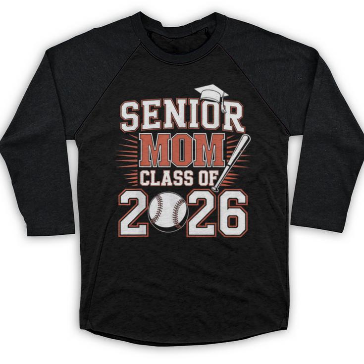 Senior Mom Class Of 2026 Graduate Baseball 2026 Graduation Baseball Raglan Shirt
